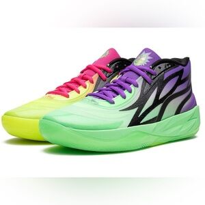 Puma MB.02 Rick and Morty Sneakers Size 10.5 – LaMelo Ball – Rare Neon Colorway